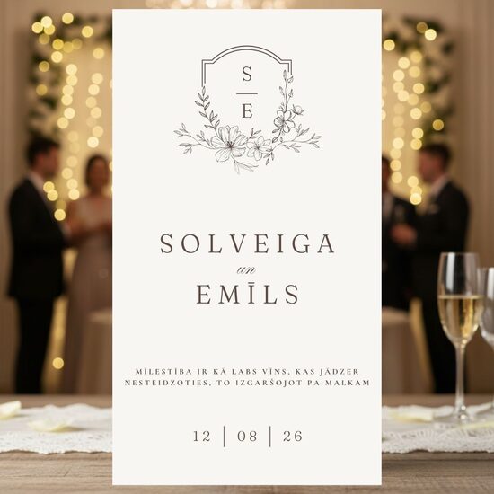 Personalizēta dzēriena etiķete kāzām #8